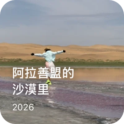 旅行相册 · 阿拉善盟的沙漠里
